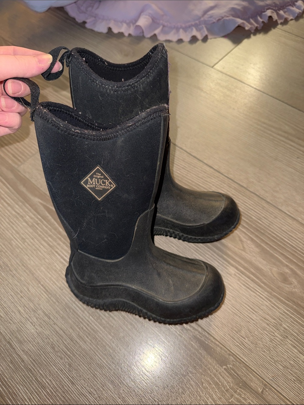 Muck Boot Company Kids's Black Tall Neoprene Rain Boots